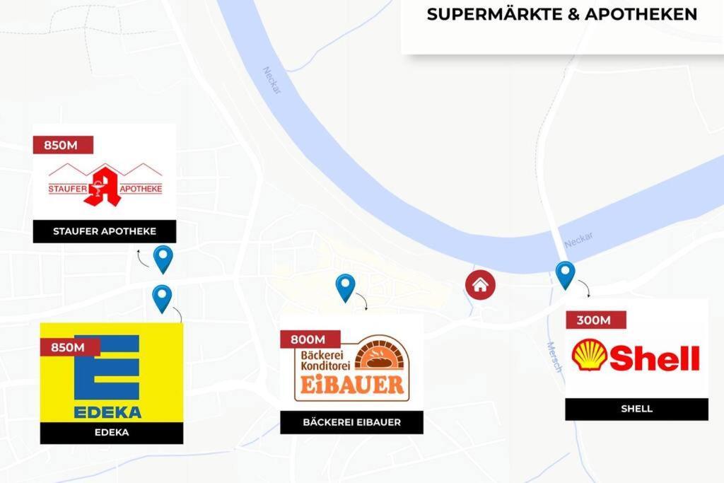 Charmante Wohnung Am Neckar บัดวิมพ์เฟิน ภายนอก รูปภาพ